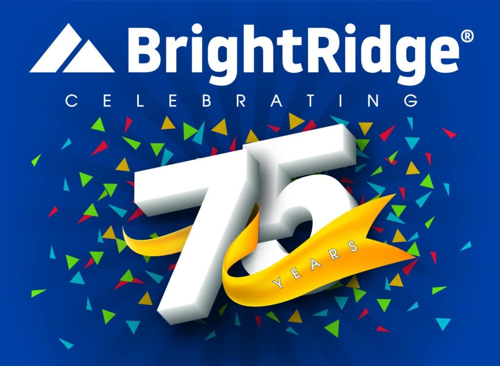 Pancarta del 75 aniversario de Brightridge