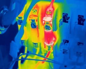 Infrared picture of fuses